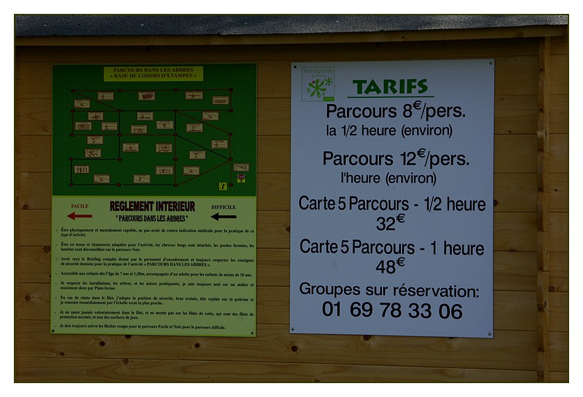 tarifs été 2009 accrobranche