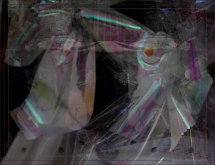 2 bonhommes de neige vitrine cadeaux