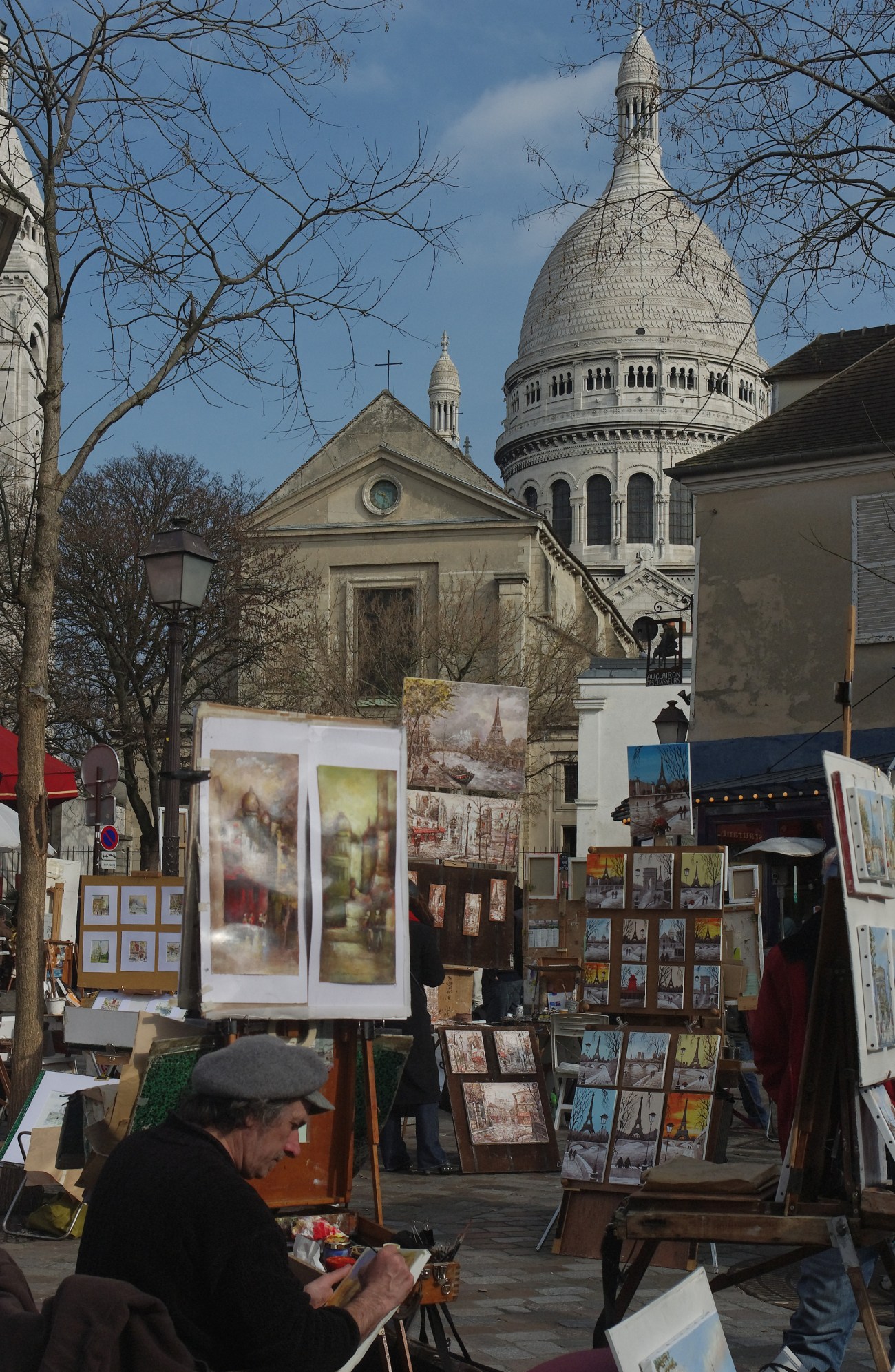 place du Tertre et ses peintres à Montmartre