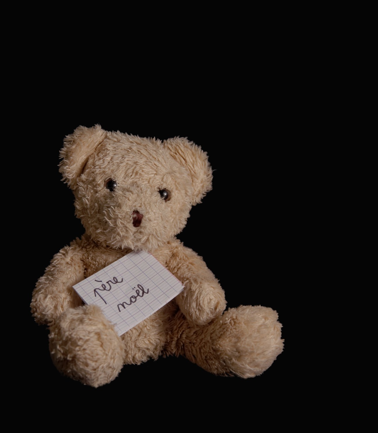 Nounours et sa lettre au Père Noël