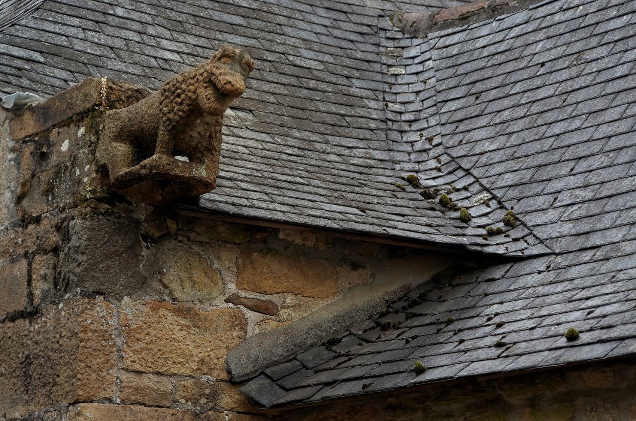gargouille maison de jérusalem, Daoulas, Finistère, Bretagne