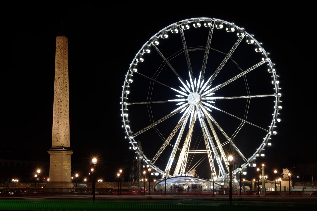 Place de la COncorde Paris, Grande Roue de Paris, Paris de nuit, Paris, photos de nuit, 