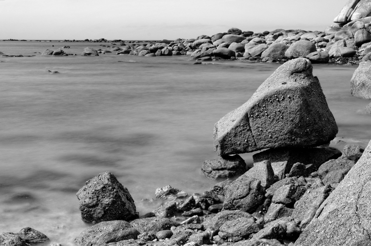 Niez Vran, Kerlouan, pose longue, rochers, mer, 