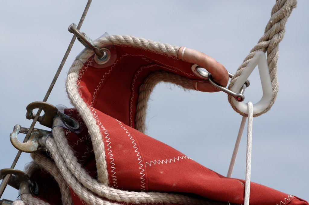voile, gréement; bateau, rouge, bretagne,finistère,