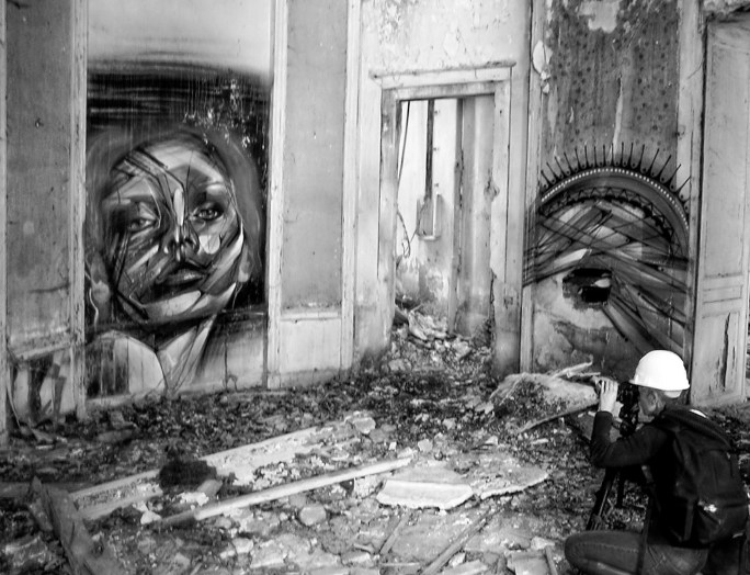 tags château rose, domaine des trois colonnes, château rose, urbex, exploration urbaine, noir et blanc, maman château rose 2DxO-blog