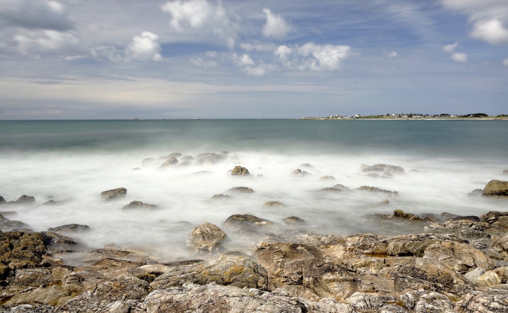 Pose longue à Berg ar Skeïz en Guissény, Guissény, Le Curnic, finistère, Bretagne