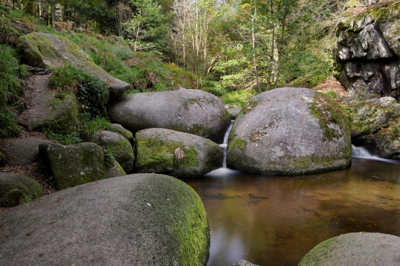 au fil de l'eau, Huelgoat, finistère, bretagne, pose longue