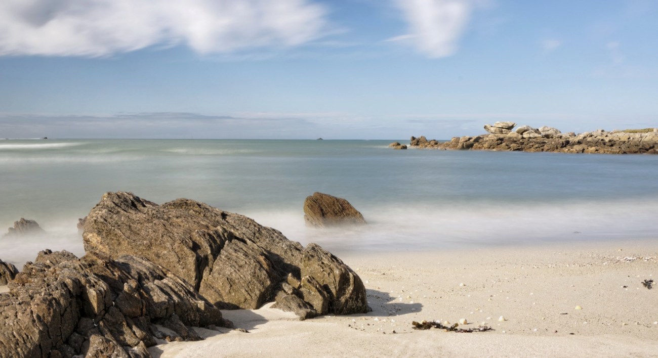 pose longue, pointe de Dibennou, Guissény, finistère, bretagne