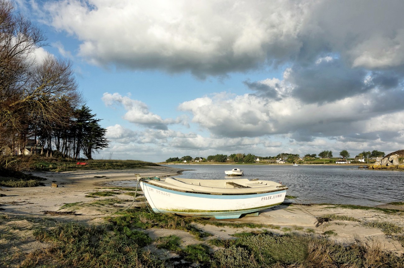 Piler Lann, bateau, baie de Guissény, Guissény, finistère, bretagne