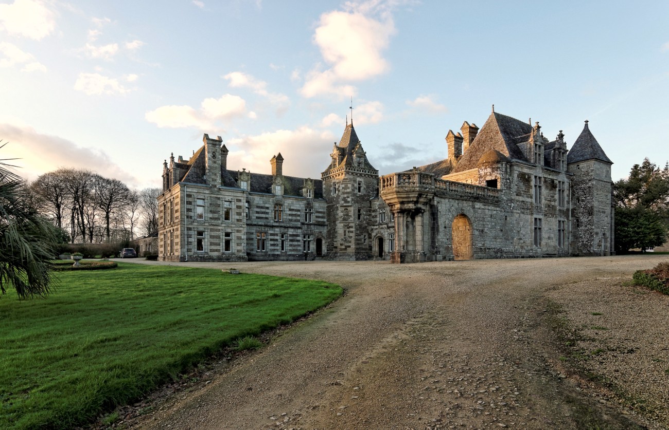 château de Keruzoret, Plouvorn, bretagne, finistère