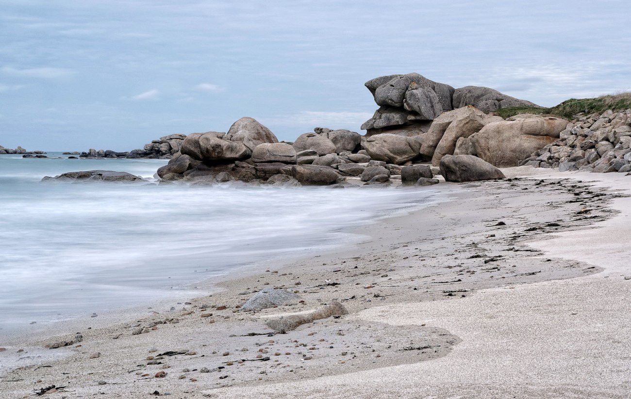 pose longue, Kerlouan, finistère, bretagne, rochers