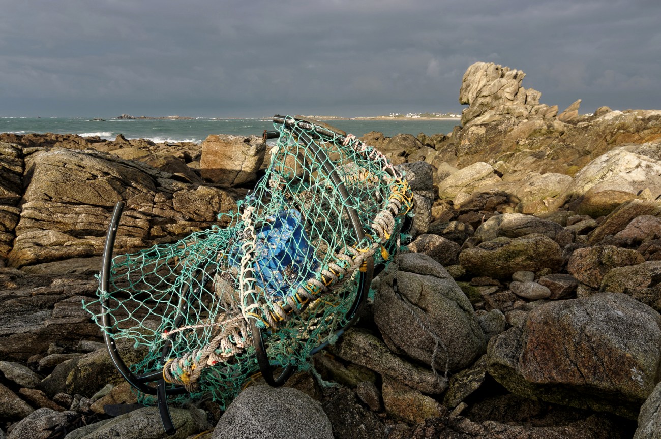 casier à crabes, Le Curnic, Guissény, finistère, bretagne