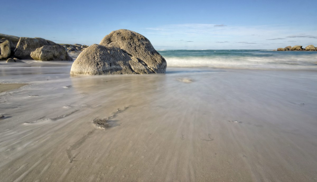Niez Vran, île aux Vaches, Kerlouan, Finistère, Bretagne, pose longue, rochers, plage