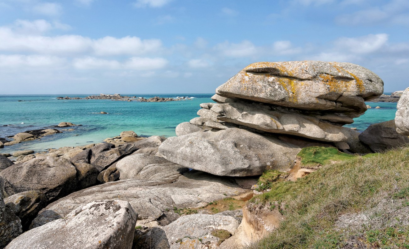 bretagne, finistère, rochers, eaux turquoises, pays pagan, 