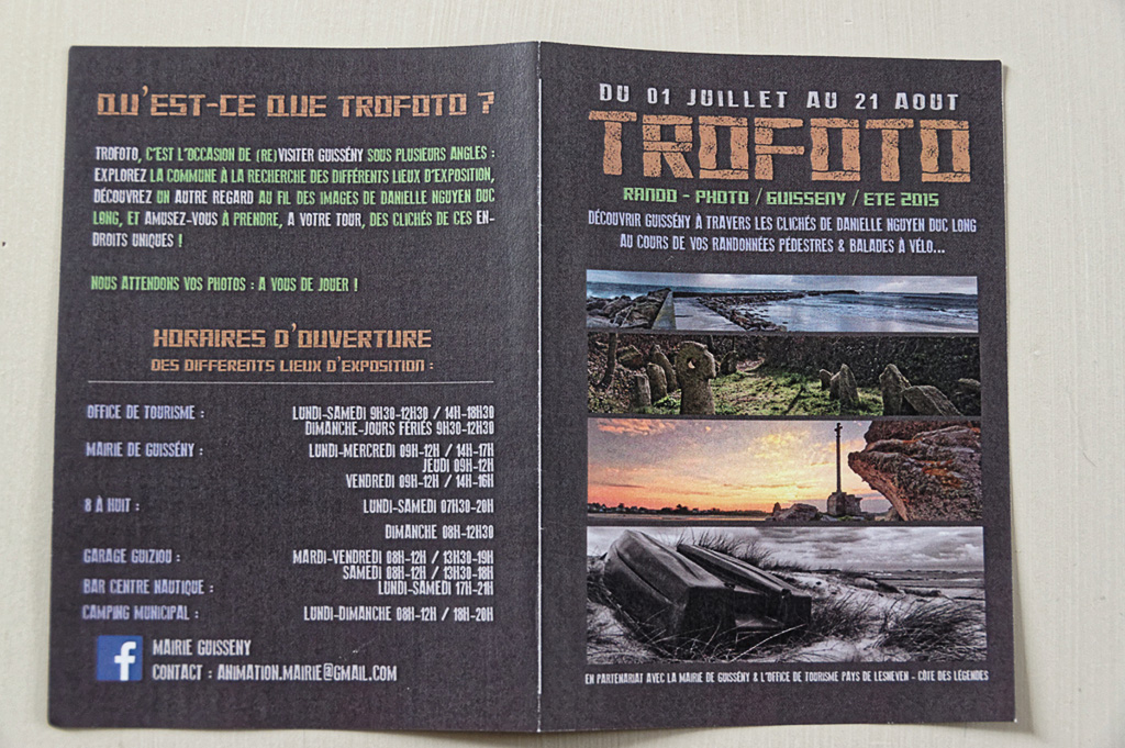 expo photos "trofoto" Guissény, dépliant