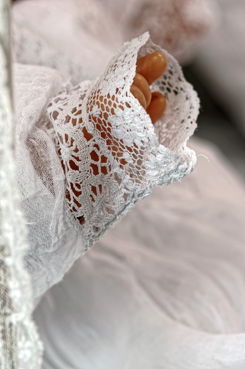 robes de baptême anciennes, broderies, bretagne, finistère, Guissény