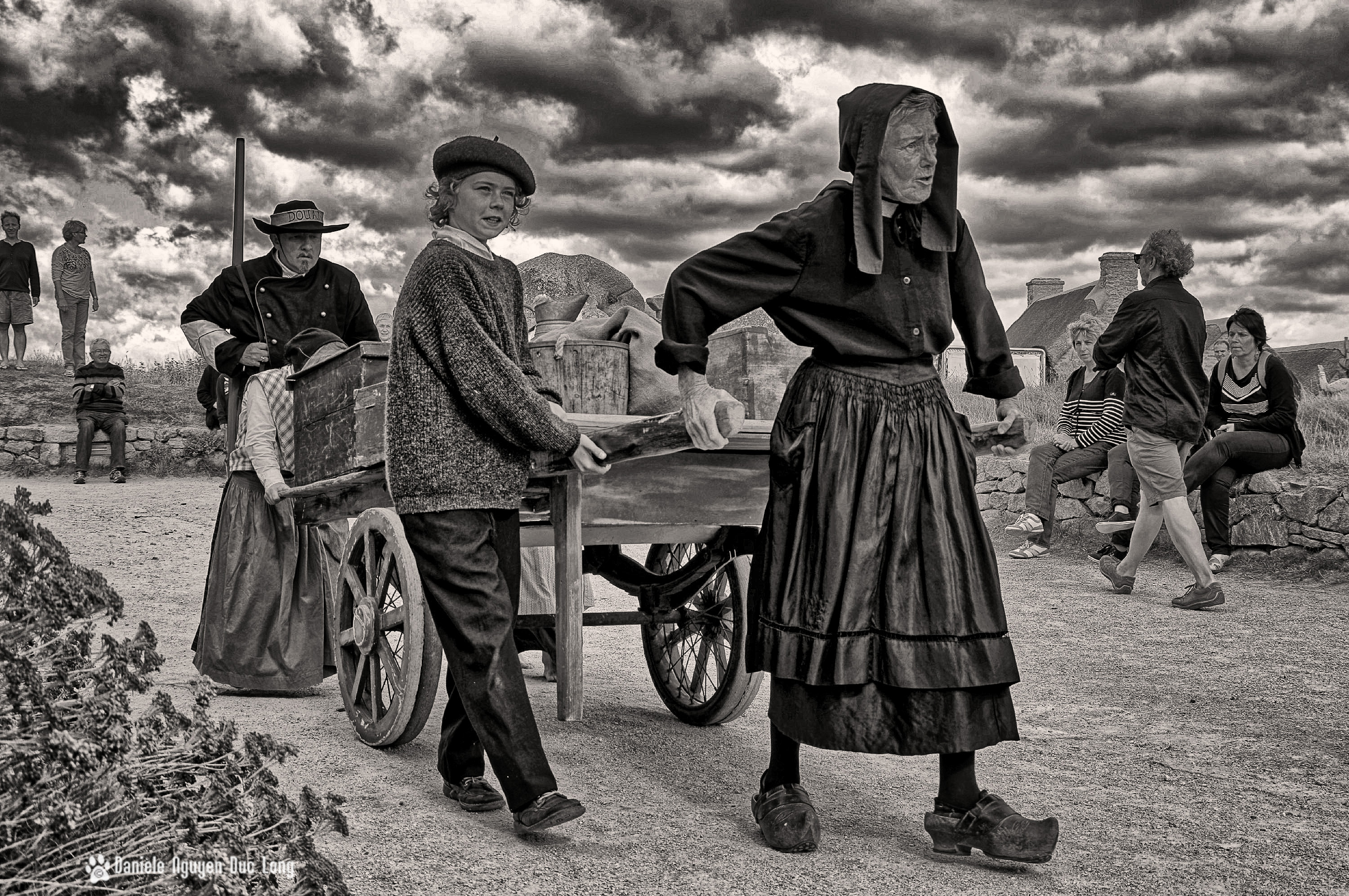 ménéham 300 ans d'histoire cariole N&B