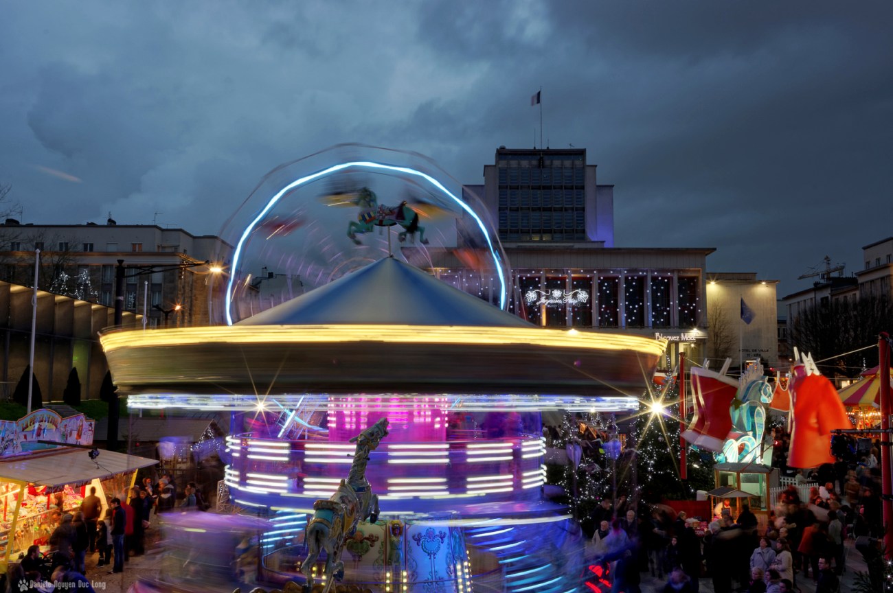 manèges marché de noël Brest 2015