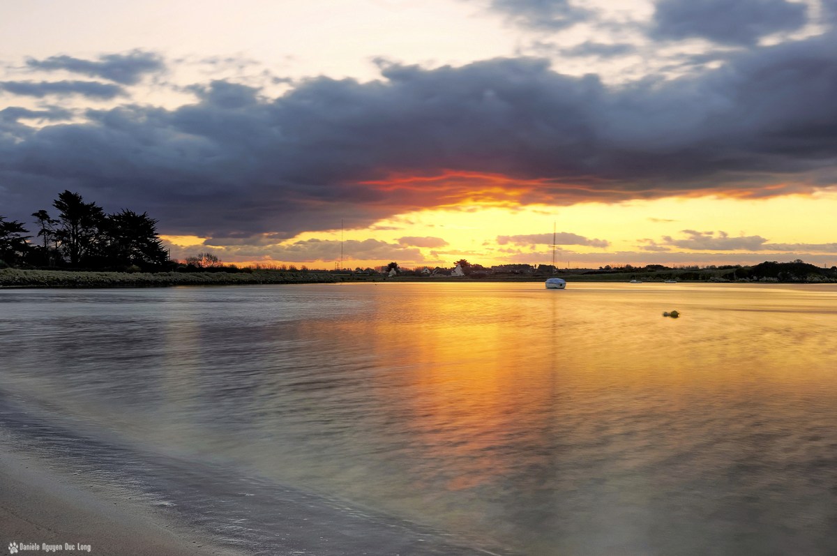 lever de soleil sur la baie de Guissény 01