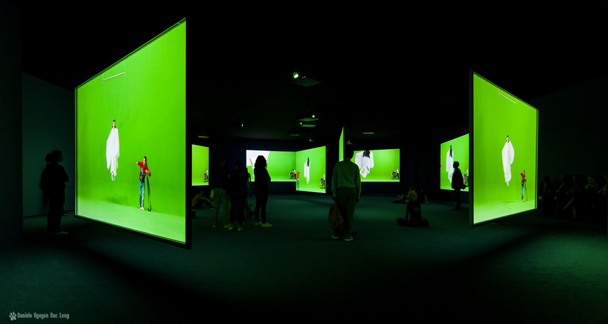 Fondation chinoise fondation Louis Vuitton Ten Thousand Waves (2010) d’Isaac Julien vert déesse Mazu