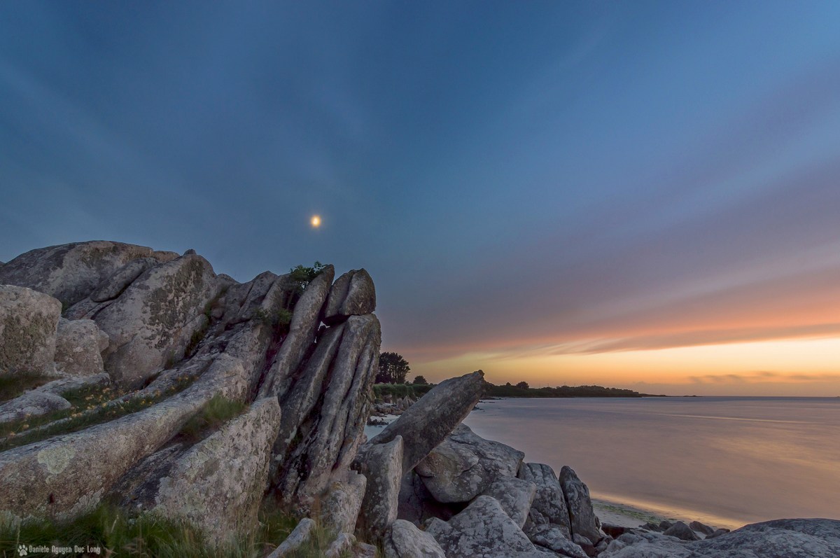 rochers croix Guissény pose longue coucher soleil sur la droite 01 copieDxO-blog