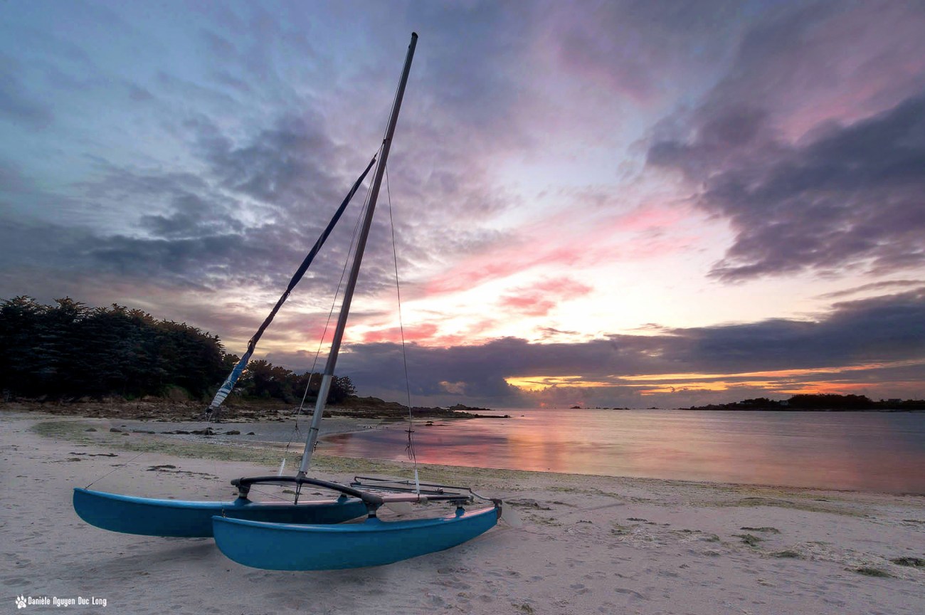 coucher-soleil-cata-baie-, coucher de soleil, coucher de soleil en baie de Guissény, Guissény, Bretagne, Finistère