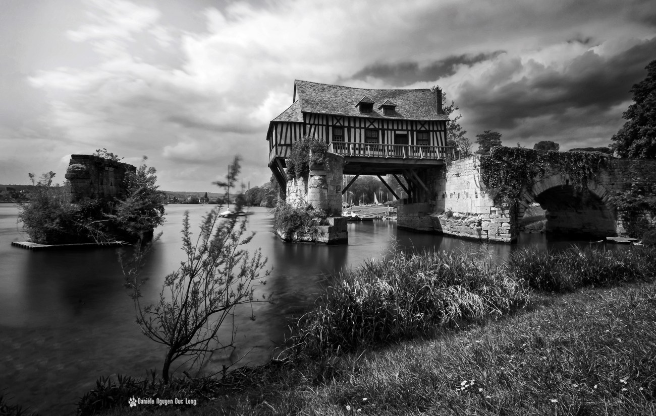 Le Vieux-Moulin de Vernon, à colombages, Vernon, Eure, 