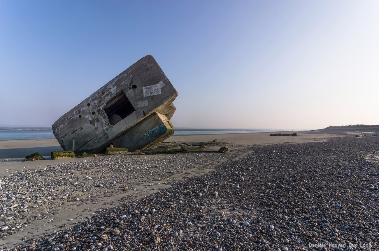 pointe du Hourdel, baie de Somme, Picardie, Hauts-de-France, blockhaus, blockhaus de Hourdel, 