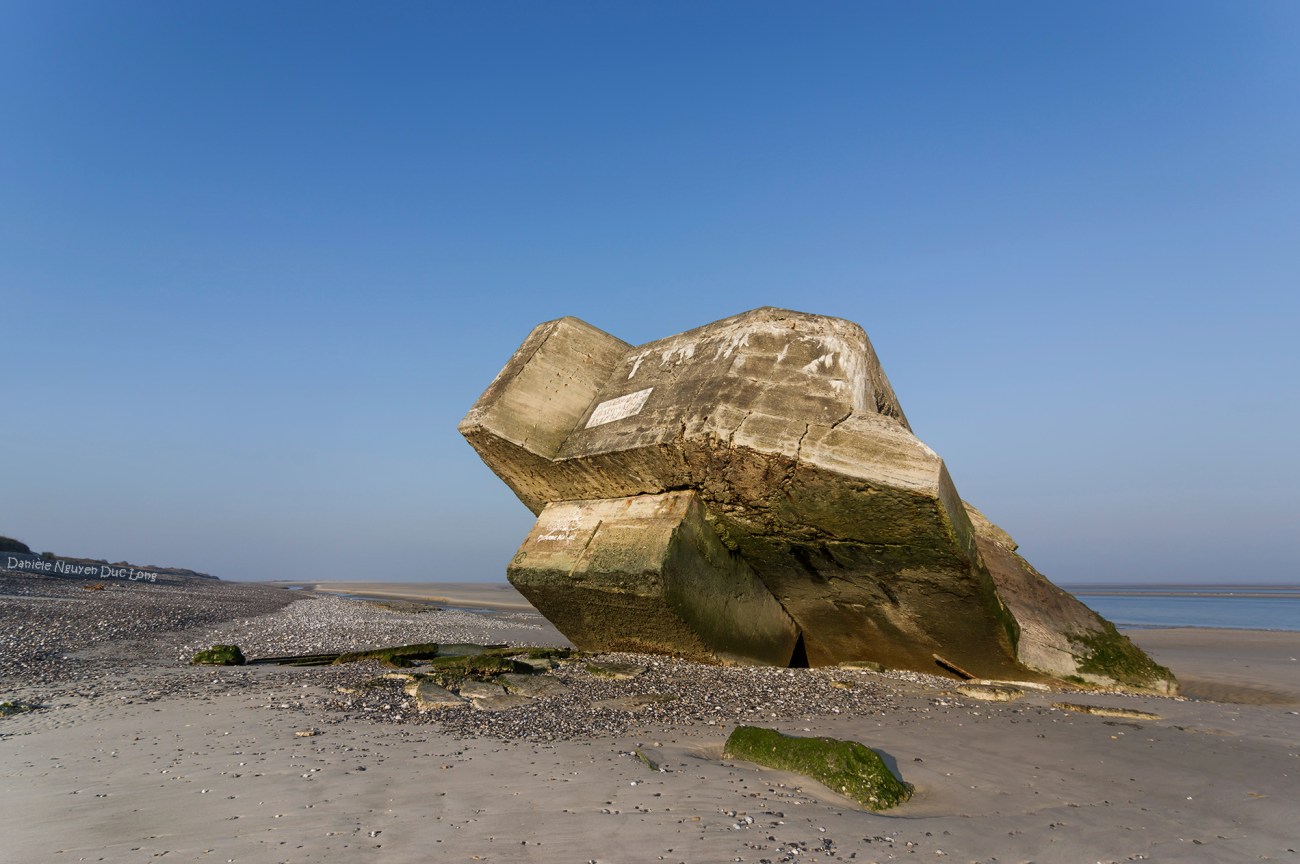 pointe du Hourdel, baie de Somme, Picardie, Hauts-de-France, blockhaus, blockhaus de Hourdel, 