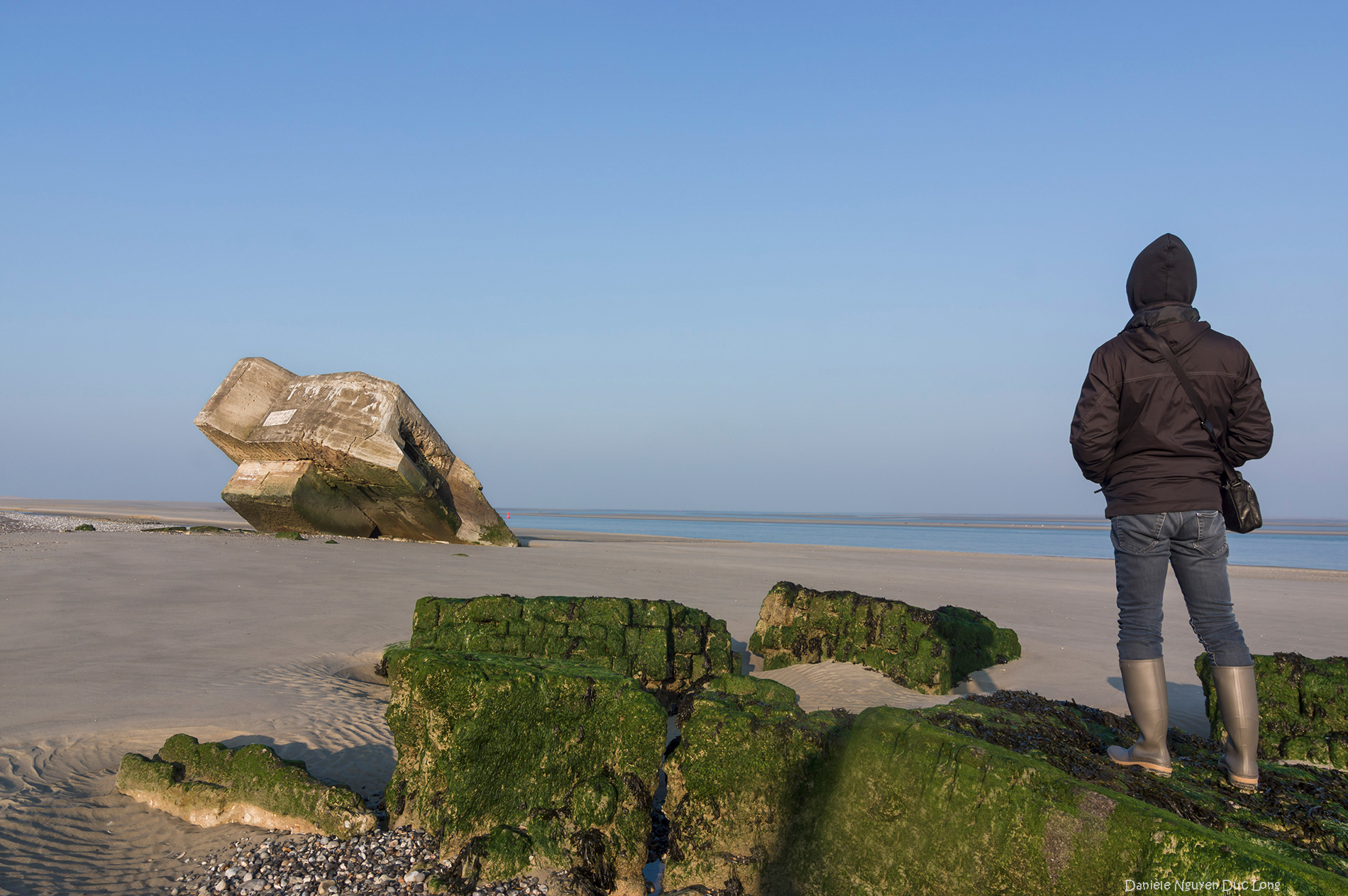 pointe du Hourdel, baie de Somme, Picardie, Hauts-de-France, blockhaus, blockhaus de Hourdel, 
