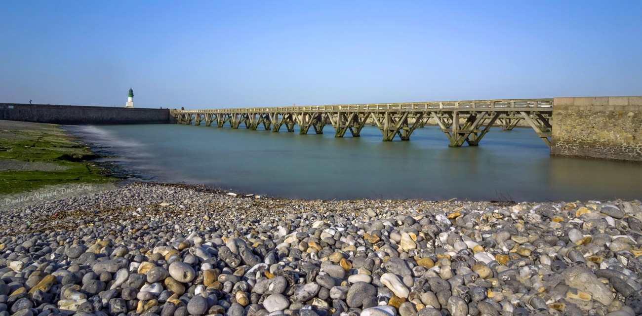 Le Tréport, Picardie, Hauts-de-France, pose longue, la jetée du Tréport,