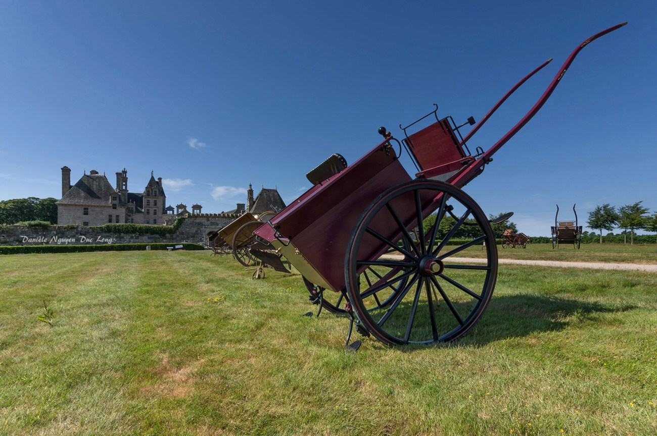 concours d'attelage château de Kerjean, Bretagne, Finistère