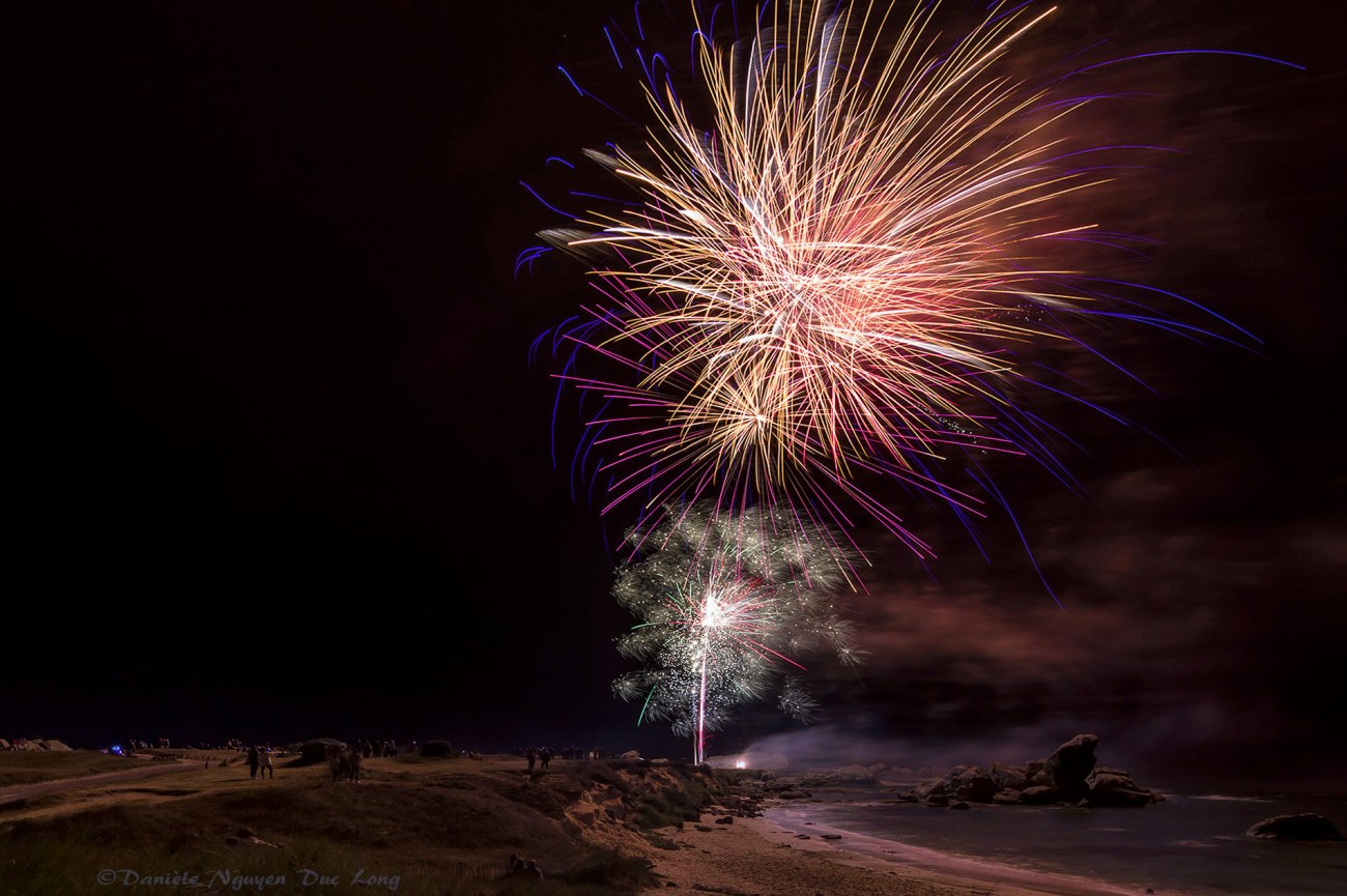 feu d'artifice à Meneham 2018, Meneham, Kerlouan