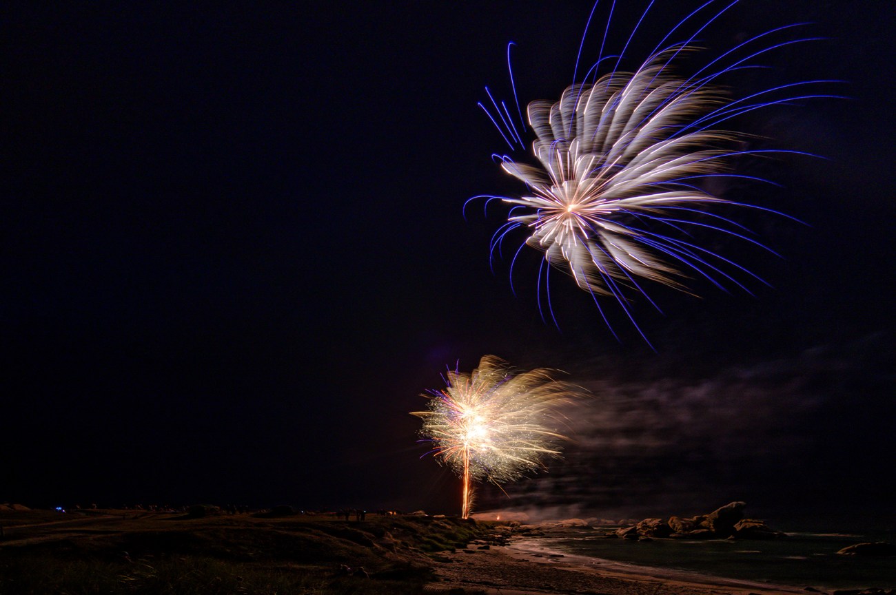 feu d'artifice à Meneham 2018, Meneham, Kerlouan