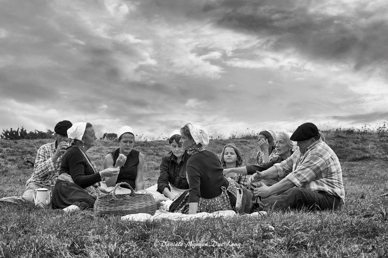 activité goémonières des années 1920-1950, fête des Goémoniers à Plouguerneau, Bretagne, Finistère