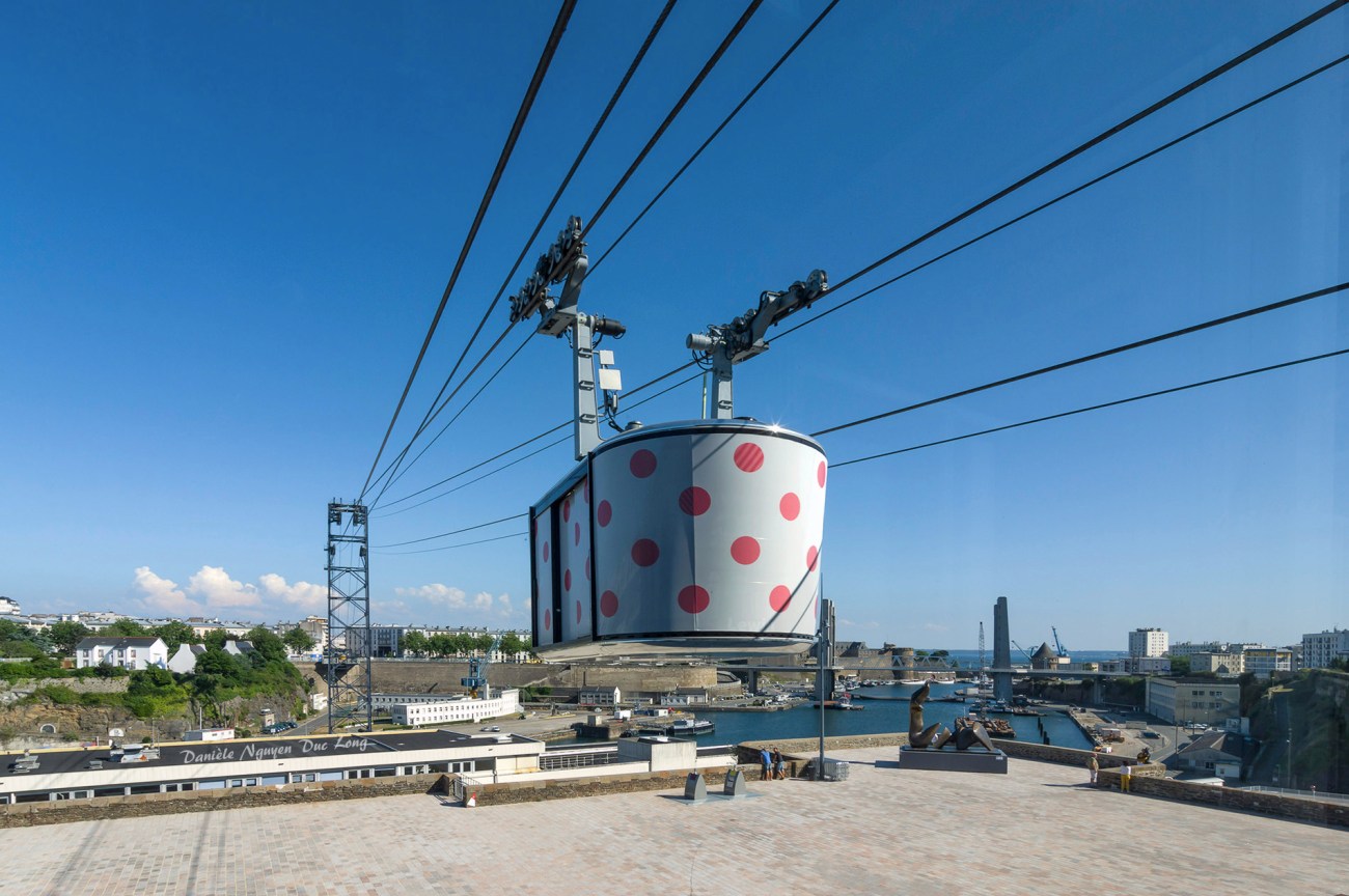  téléphérique de Brest, Tour de France à Brest, les Capucins à Brest, Brest, Finistère, Bretagne