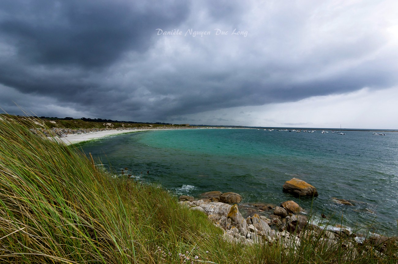 port du Curnic, nuages, Guissény, Bretagne, Finistère
